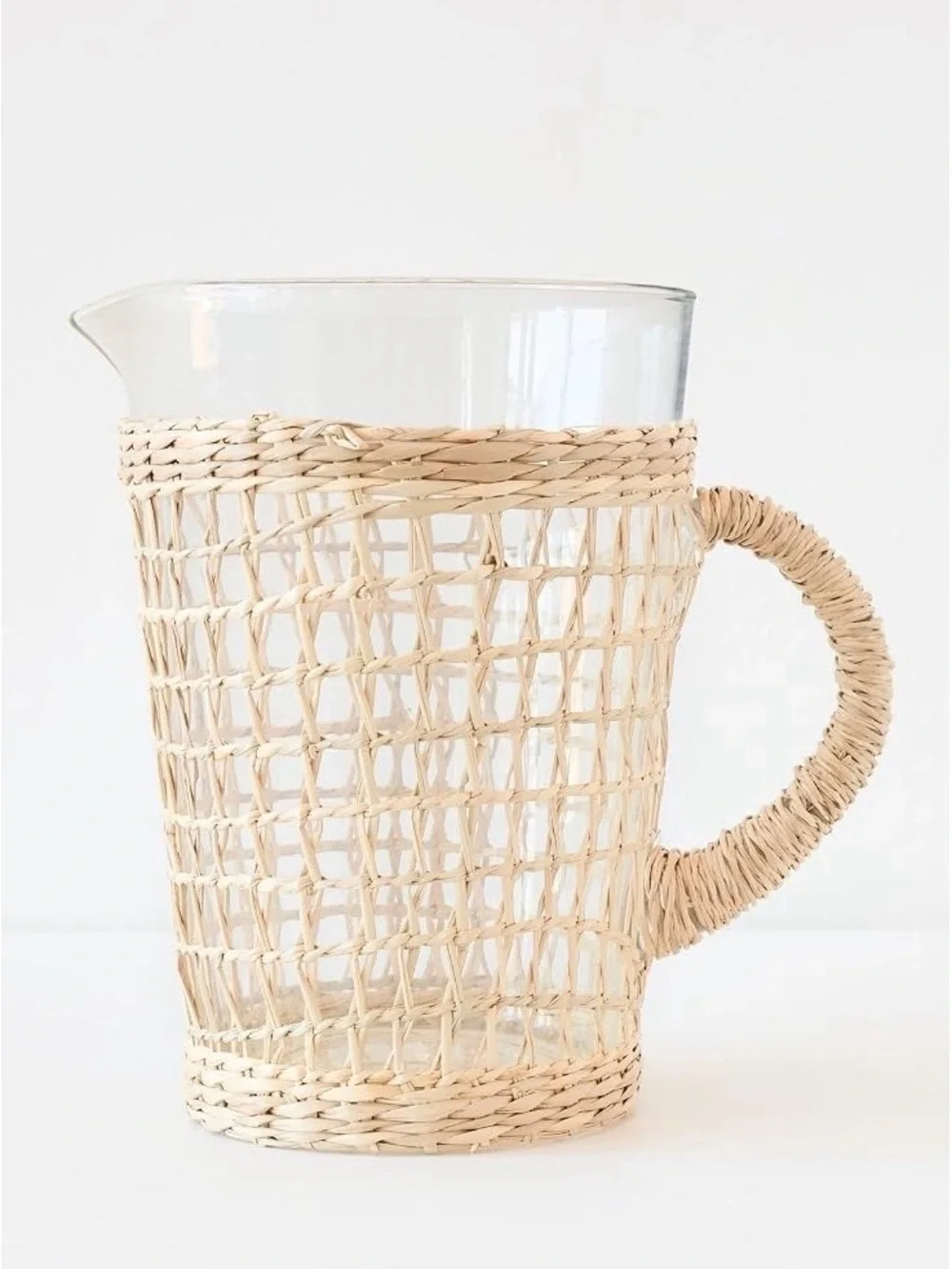 Seagrass Picnic Pitcher - Natural